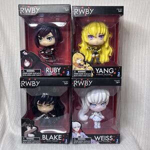 LOT 4 RWBY Jazwares Rooster Teeth 2016 Vinyls Ruby Blake Weiss Yang NIB
